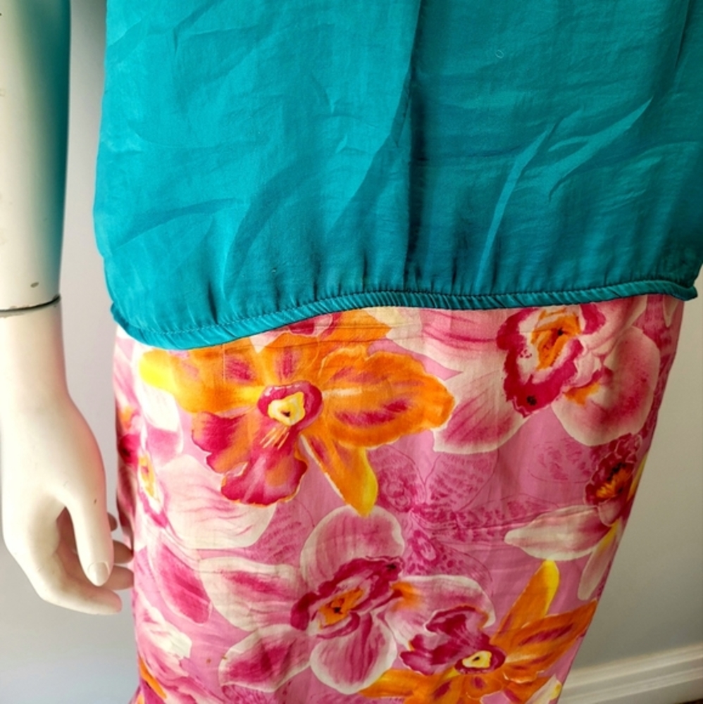 Talbots Pink Floral Skirt